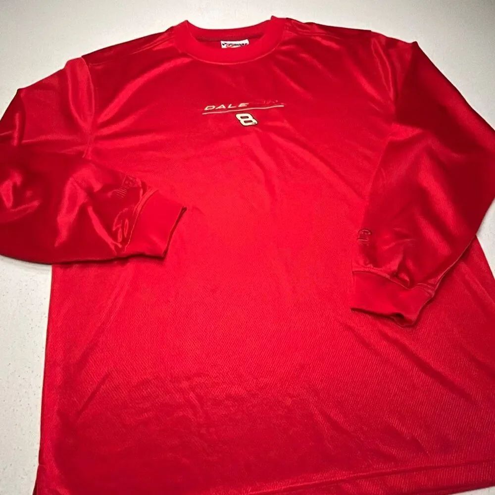 Chase Authentics Dale Earnhardt Jr #8 NASCAR Long Sleeve Performance Shirt Mens